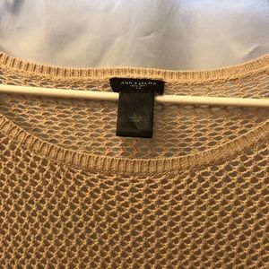 Lightweight nude waffle knit sweater